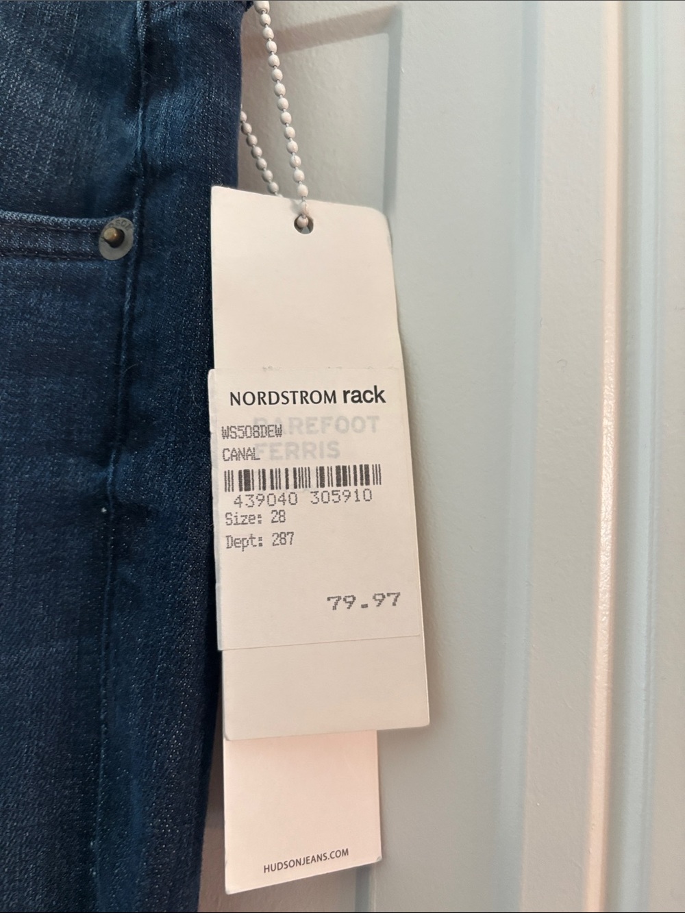 Hudson Flare Bottom Jeans - Picture 3 of 5